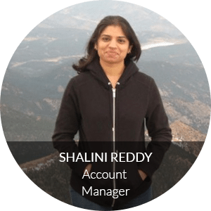 Shalini Reddy in her early days as Account Manager for Location3