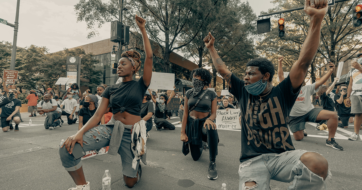 George Floyd protests in Charlotte, NC.