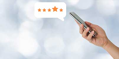 Customer Reviews on mobile