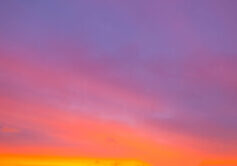 Clouds in the light of dawn in autumn